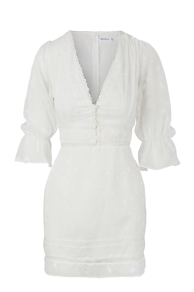 White Bodycon Mini Dress